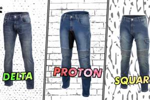 Wygodne jeansy na motocykl z D3O - Seca Proton, Delta, Square. Które wybrać?