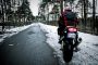 motocykl zimą