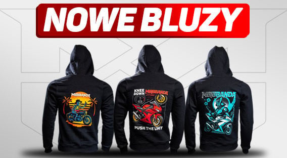 Oferta naszych nowych bluz z kapturem, gdzie motywem przewodnim są motocykle