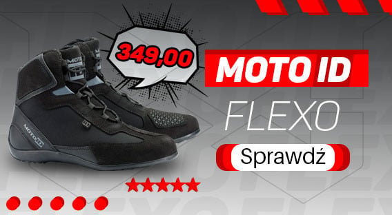 Krótkie, wygodne i dobrze wentylowane buty motocyklowe Moto ID Flexo w cenie 349zł