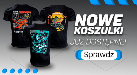 4 nowe koszulki Motobandy, wykonane w Polsce od A do Z, najwyższa jakość, wzory skierowane dla motocyklistów. 