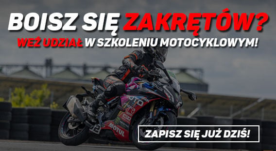 Zaproszenie na wzięcie udziału w serii szkoleń motocyklowych, dzięki którym staniesz się lepszym motocyklistą. Praktyczne szkolenia jazdy drogowej, małe grupy, konkretne terminy i realna poprawa techniki. 
