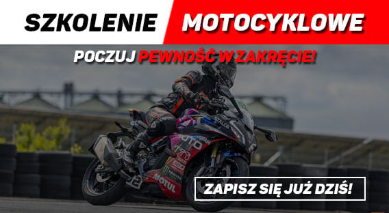 Zaproszenie na wzięcie udziału w serii szkoleń motocyklowych, dzięki którym staniesz się lepszym motocyklistą. Praktyczne szkolenia jazdy drogowej, małe grupy, konkretne terminy i realna poprawa techniki. 