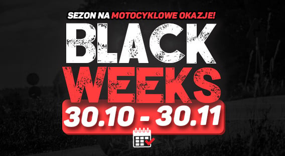 Black Weeks w Motobandzie oficjalnie wystartował! Przed Tobą największe okazje sezonu na odzież i akcesoria motocyklowe, nie przegap ich!