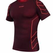 Męska koszulka termoaktywna z krótkim rękawem Spaio Rapid black/red