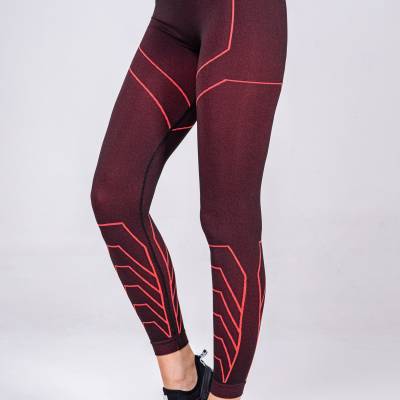 Damskie spodnie termoaktywne Spaio Rapid black/red S