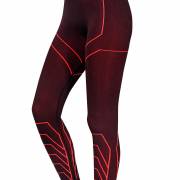 Damskie spodnie termoaktywne Spaio Rapid black/red