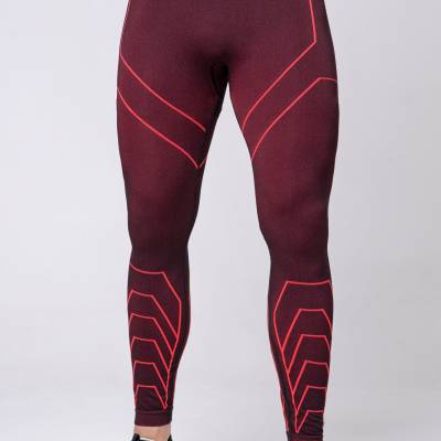 Męskie spodnie termoaktywne Spaio Rapid black/red M