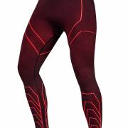 Męskie spodnie termoaktywne Spaio Rapid black/red