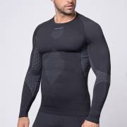 Męska koszulka termoaktywna z długim rękawem Spaio Breeze black/grey