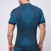 Męska koszulka termoaktywna z krótkim rękawem Spaio Breeze black/blue
