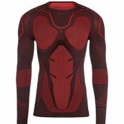 Męska koszulka termoaktywna z długim rękawem Spaio Adrenaline black/red