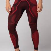 Męskie spodnie termoaktywne Spaio Adrenaline black/red