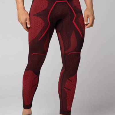 Męskie spodnie termoaktywne Spaio Adrenaline black/red M