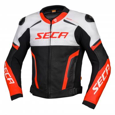 Kurtka Seca Hooligan White / Fluo Red 48