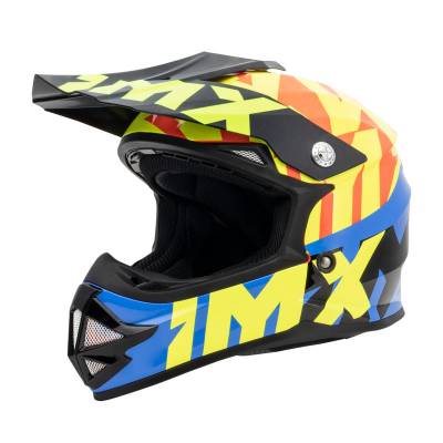 Kask iMX FMX-01 Junior Black/Fluo Yellow/Blue/Fluo Red S