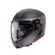 Kask Caberg Horus X czarny mat/szary/czerwony fluo