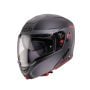 Kask Caberg Horus X czarny mat/szary/czerwony fluo
