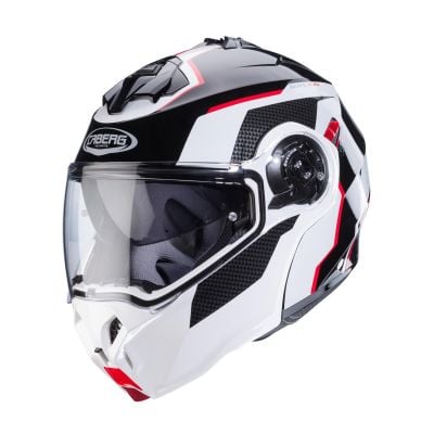 Kask Caberg Duke EVO CZARNY/BIAŁY/CZERWONY S