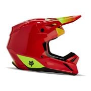 Kask Cross FOX V1 ECE 22.06 ballast fluo red