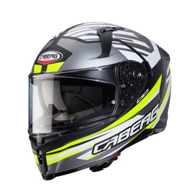 Kask Caberg Avalon X Kira - Czarny/Żółty Fluo/Czerwony S