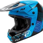 Kask Cross FLY Racing Kinetic biały/czarny/niebieski
