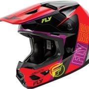 Kask Cross FLY Racing Kinetic biały/czarny/czerwony