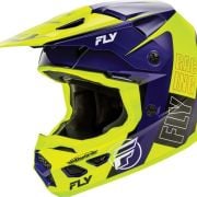 Kask Cross FLY Racing Kinetic czarny/fluorescencyjny/niebieski