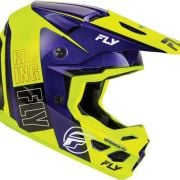 Kask Cross FLY Racing Kinetic czarny/fluorescencyjny/niebieski