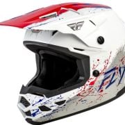 Kask dziecięcy FLY Kinetic Junior biały/czerwony/niebieski