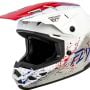 Kask dziecięcy FLY Kinetic Junior biały/czerwony/niebieski