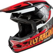 Kask dziecięcy FLY Kinetic Junior biały/czarny/czerwony