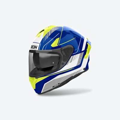 Kask Airoh Spark 2 Chrono Blue/Yellow Gloss XS