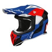 Kask Airoh Aviator Ace II Shield Blue Red Gloss