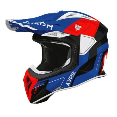 Kask Airoh Aviator Ace II Shield Blue Red Gloss S