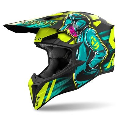 Kask Airoh Wraaap Cyber Yellow Matt S