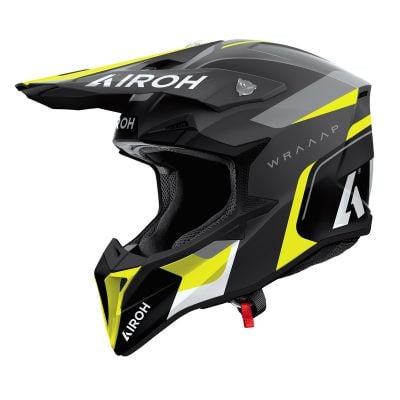 Kask Airoh Wraaap Conquer Yellow Matt M