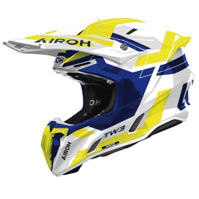 Kask Airoh Twist 3 Dynasty Blue Yellow Gloss S