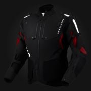 Kurtka Rebelhorn Hiker IV Black Dark Grey Red
