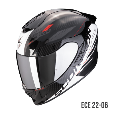 Kask Scorpion Helmets Exo-1400 Evo II Air Luma Black-White XL