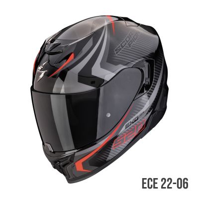 Kask Scorpion Helmets Exo-520 Evo Air TERRA Black-Silver-Red S