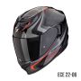 Kask Scorpion Helmets Exo-520 Evo Air TERRA Black-Silver-Red