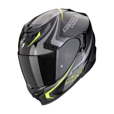 Kask Scorpion Helmets Exo-520 Evo Air TERRA Black-Silver-Neon Yellow XL