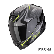 Kask Scorpion Helmets Exo-520 Evo Air TERRA Black-Silver-Neon Yellow