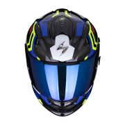 Kask Scorpion Helmets EXO-491 Black-Blue-Neon yellow