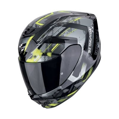 Kask Scorpion Helmets SCORPION EXO-391 CLUTTER Black-Neon Yellow XS