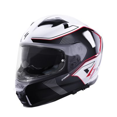 Kask Stormer ZS-1001 Taken White Red M