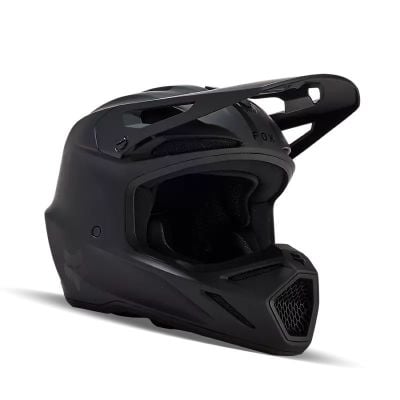 Kask Cross Dla Dziecka FOX V3 Youth Czarny Mat S