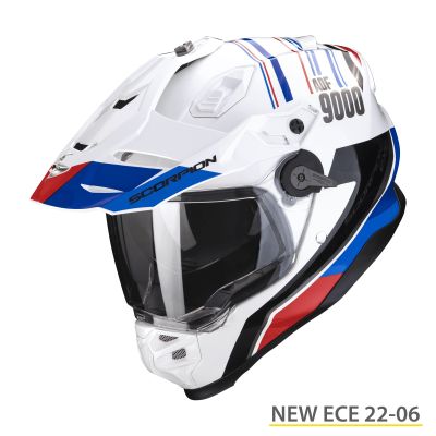 Kask Scorpion Helmets ADF-9000 Air DESERT White-Blue-Red L