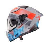 Kask Caberg Drift Evo II PRISM SZARY/CZERWONY/NIEBIESKI MAT